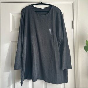 J Jill soft touch cotton grey tunic top size 3x